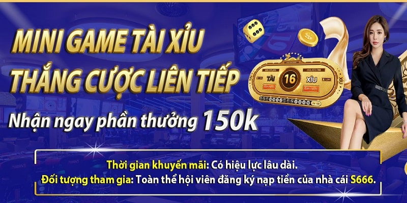 Khuyến mãi S666 hoàn trả tại tất cả các sảnh cược với tỷ lệ lên đến 2.5%